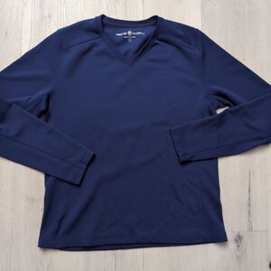 MINISTRY OF SUPPLY Fushion Terry Sweatshirt Mens Size Large Blue Long Sleeve